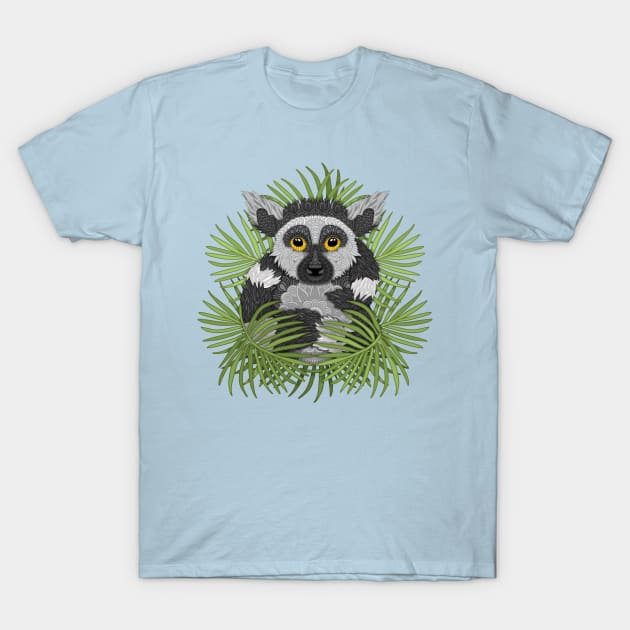 Lemur T-Shirt by ArtLovePassion